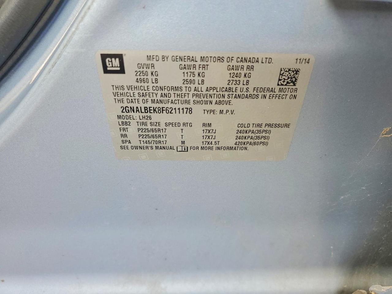 Chevrolet Equinox Lt