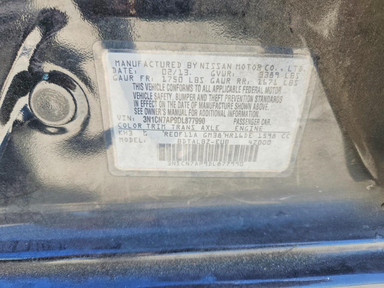 Nissan Versa 1.6 S
