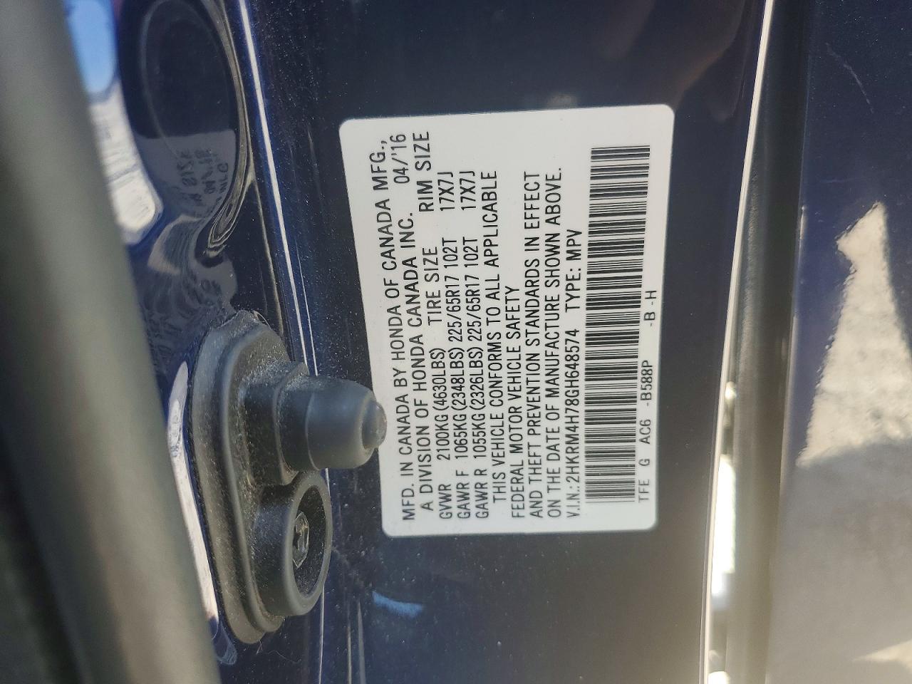 Honda Crv Ex-l