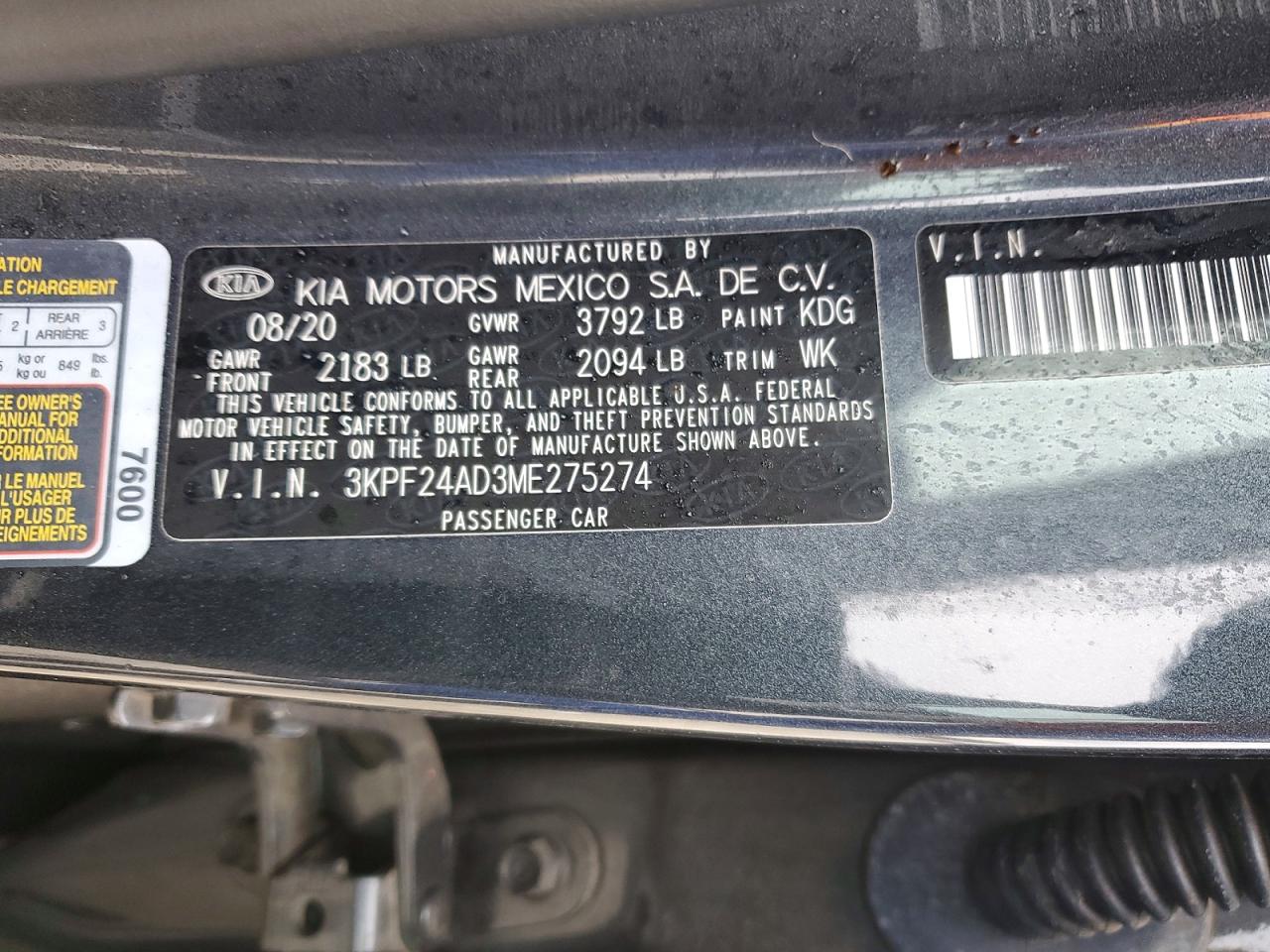Kia Forte Fe