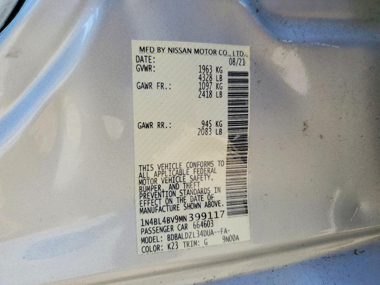 Nissan Altima S