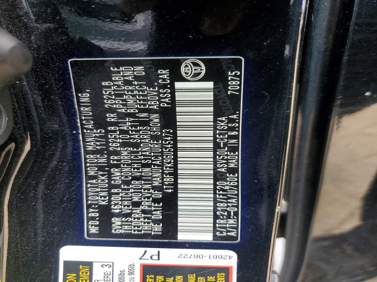 Toyota Camry Se