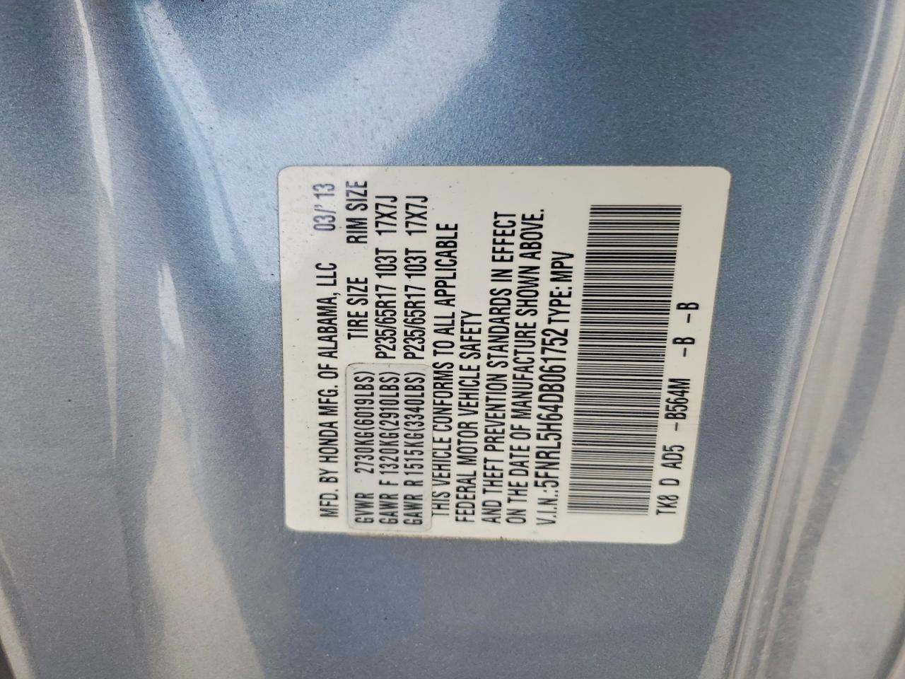 Honda Odyssey Exl