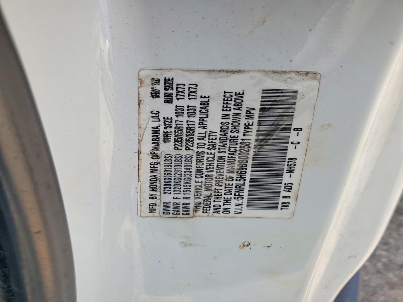 Honda Odyssey Exl