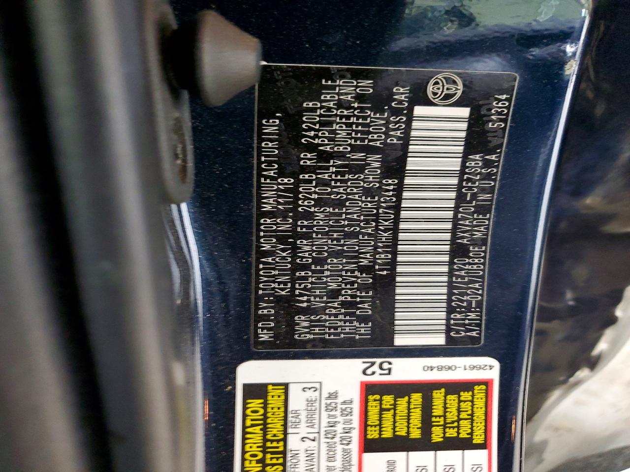 Toyota Camry Se