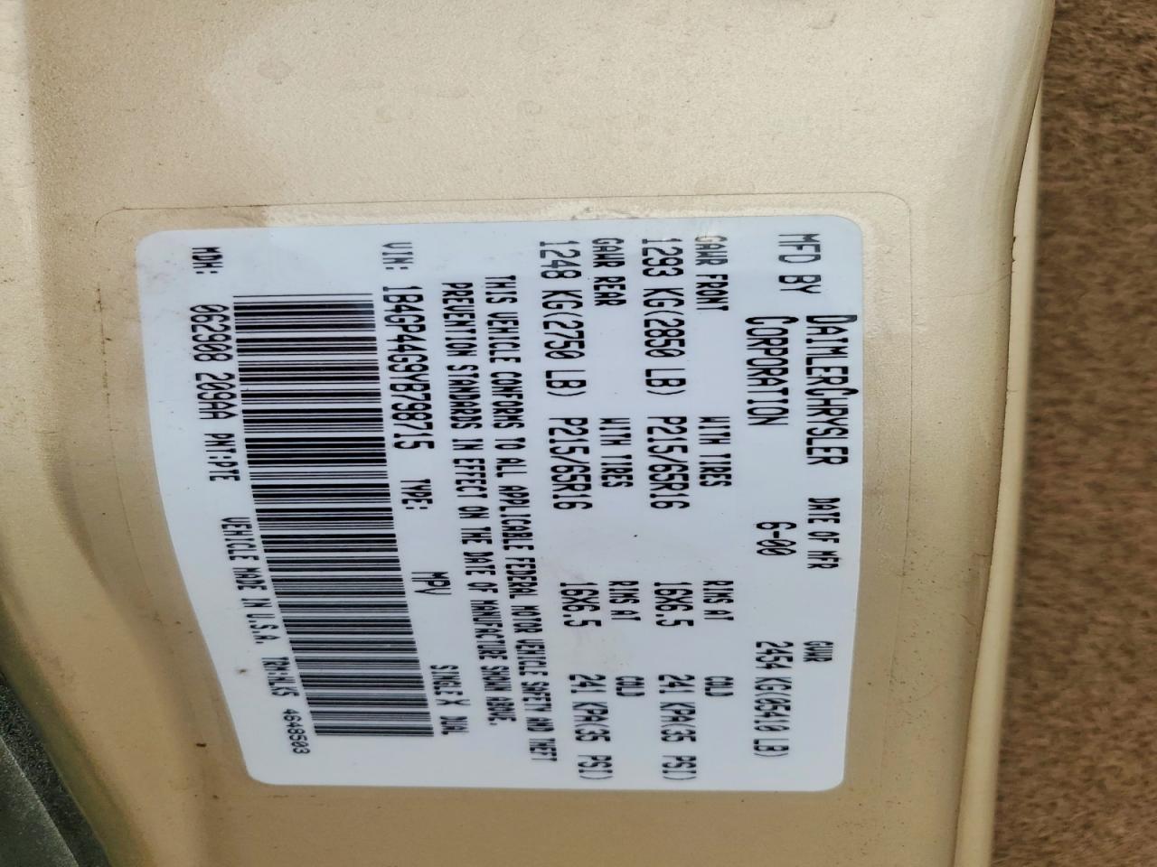 Dodge Caravan Se