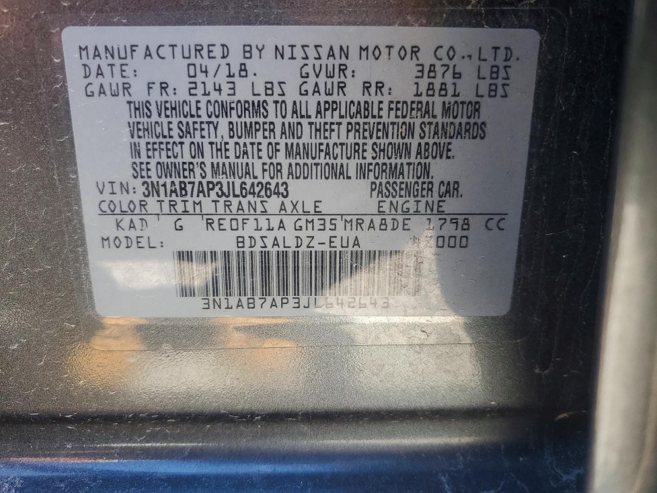 Nissan Sentra Sv