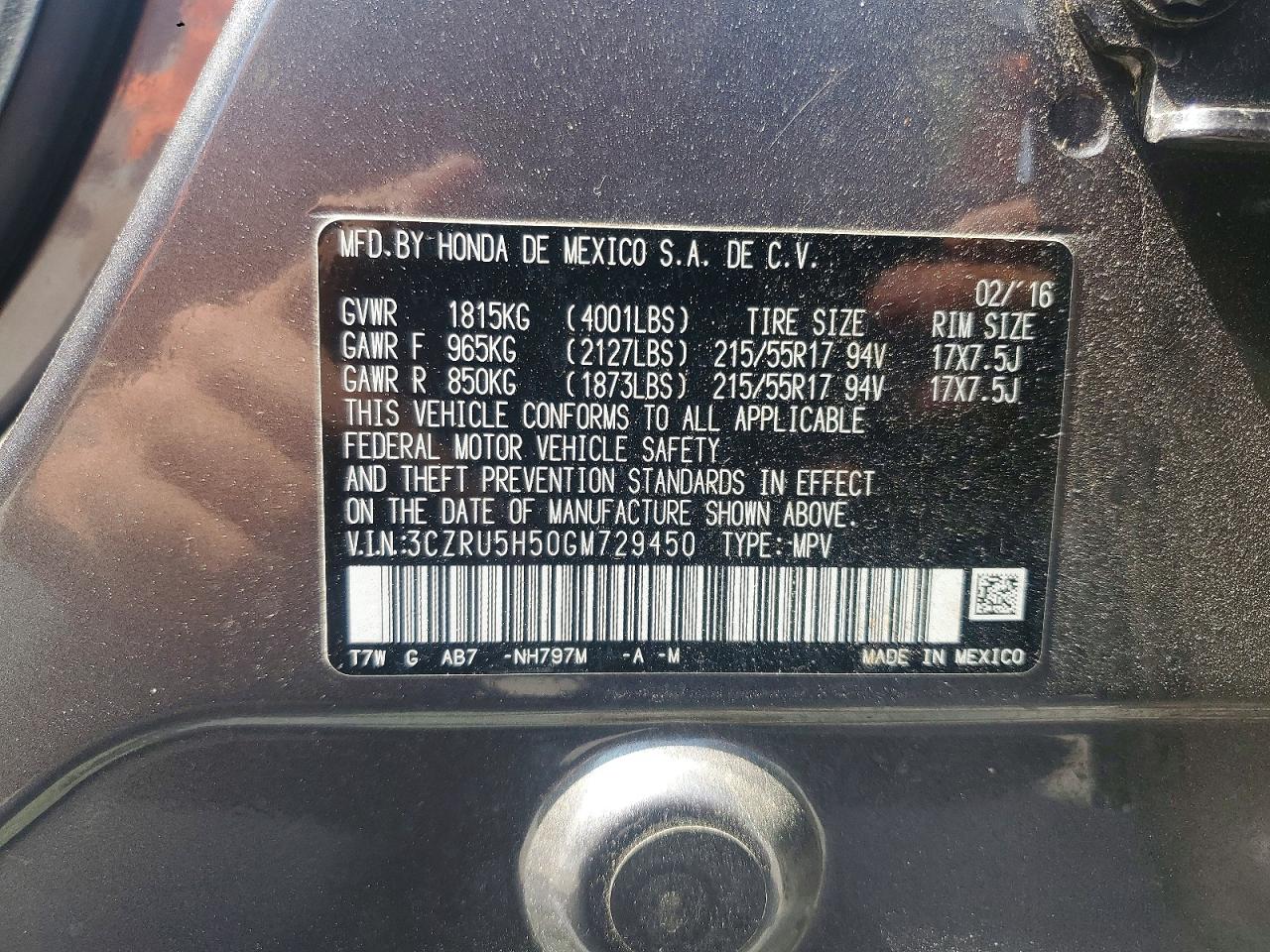 Honda HR-V Ex