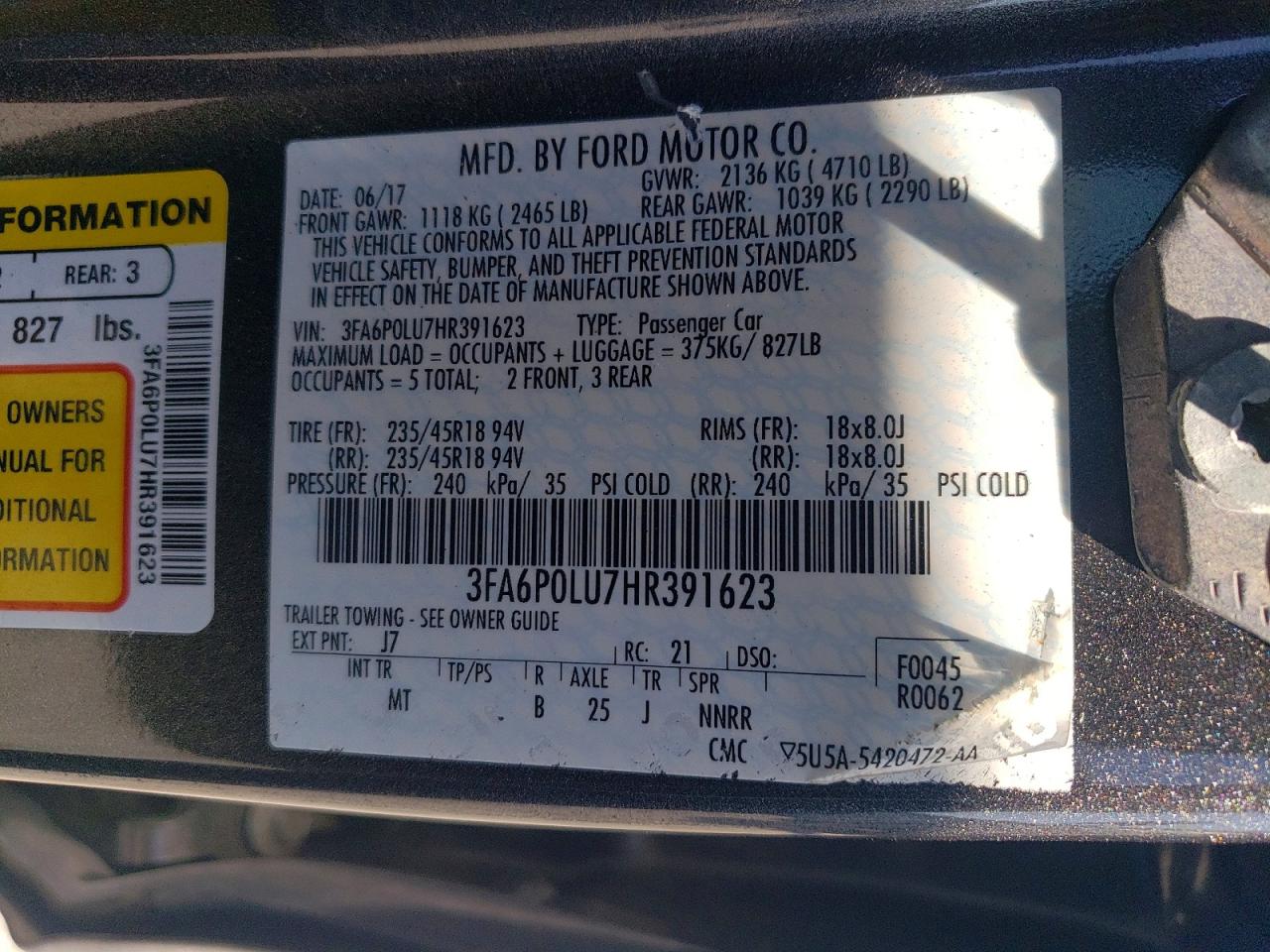 Ford Fusion Se Hybrid