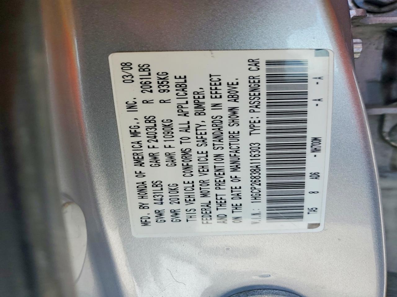 Honda Accord Exl