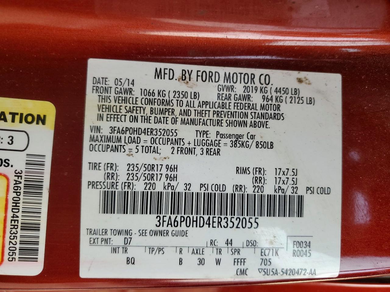 Ford Fusion Se