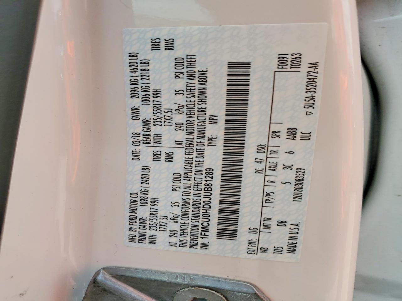 Ford Escape Sel