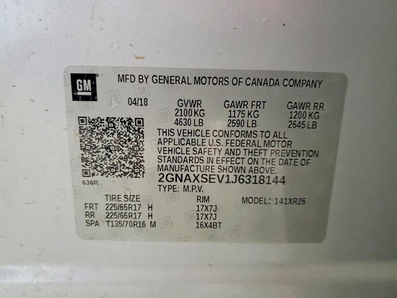 Chevrolet Equinox Lt