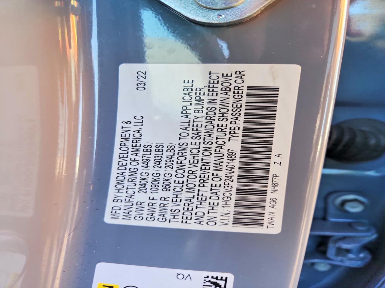 Honda Accord Hybrid Sport