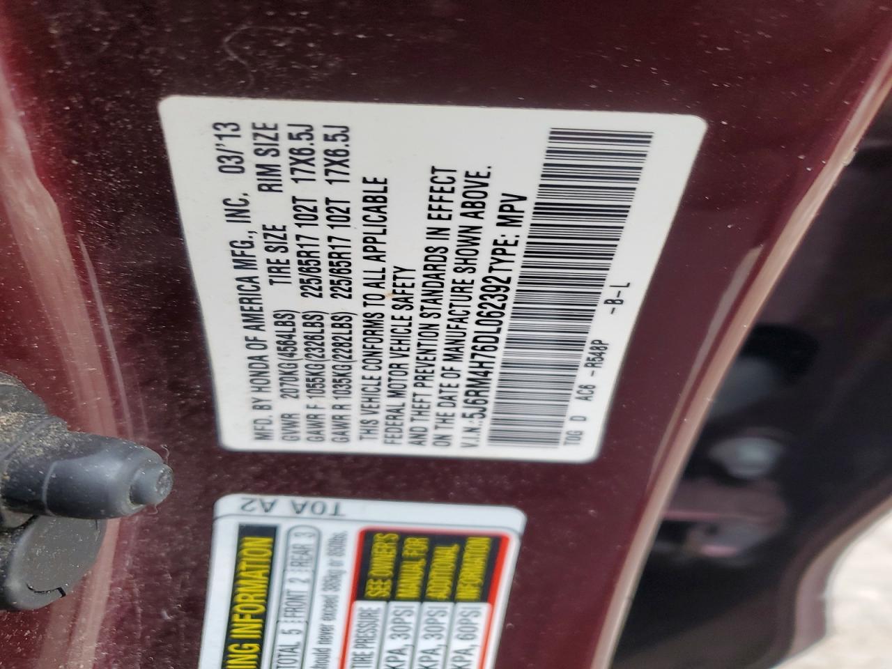 Honda Crv Exl