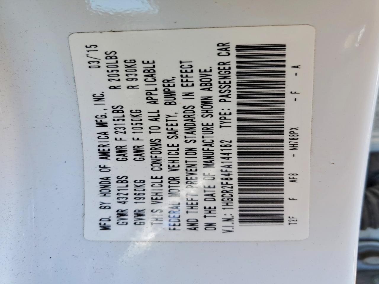 Honda Accord Exl