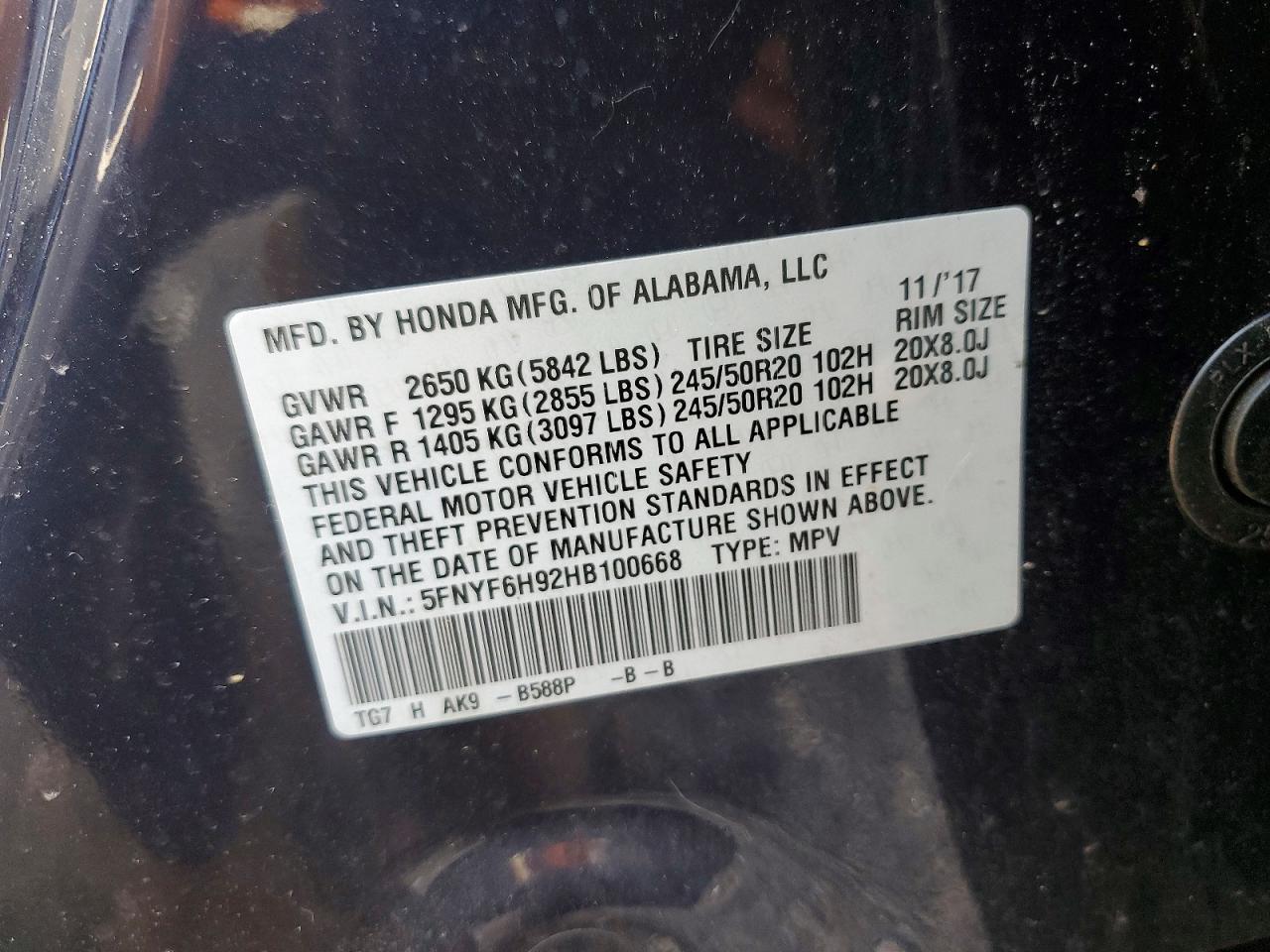 Honda Pilot Touring