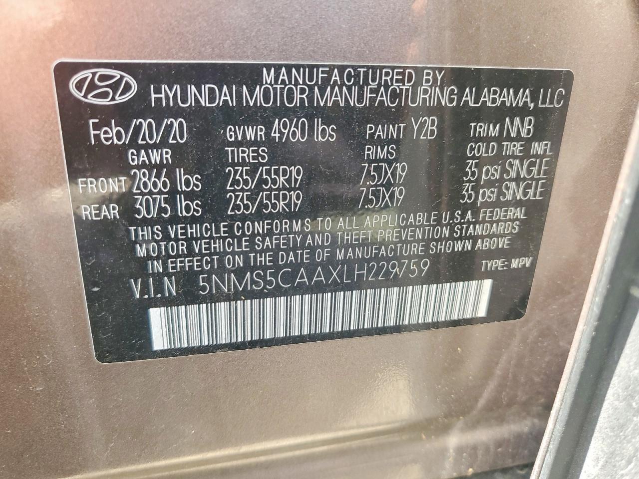 Hyundai SANTA FE Limited 2.0t