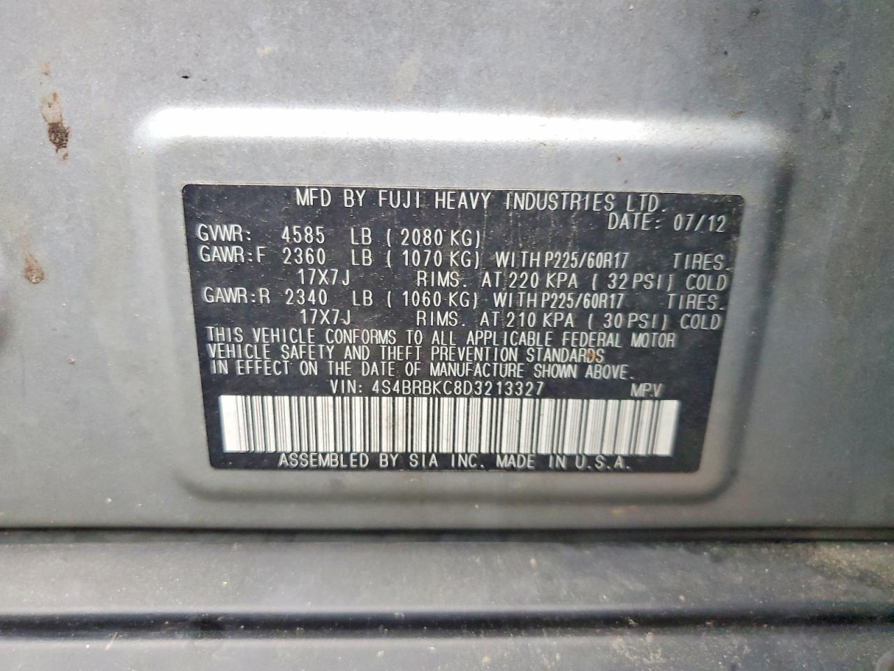 Subaru Outback 2.5i Limited