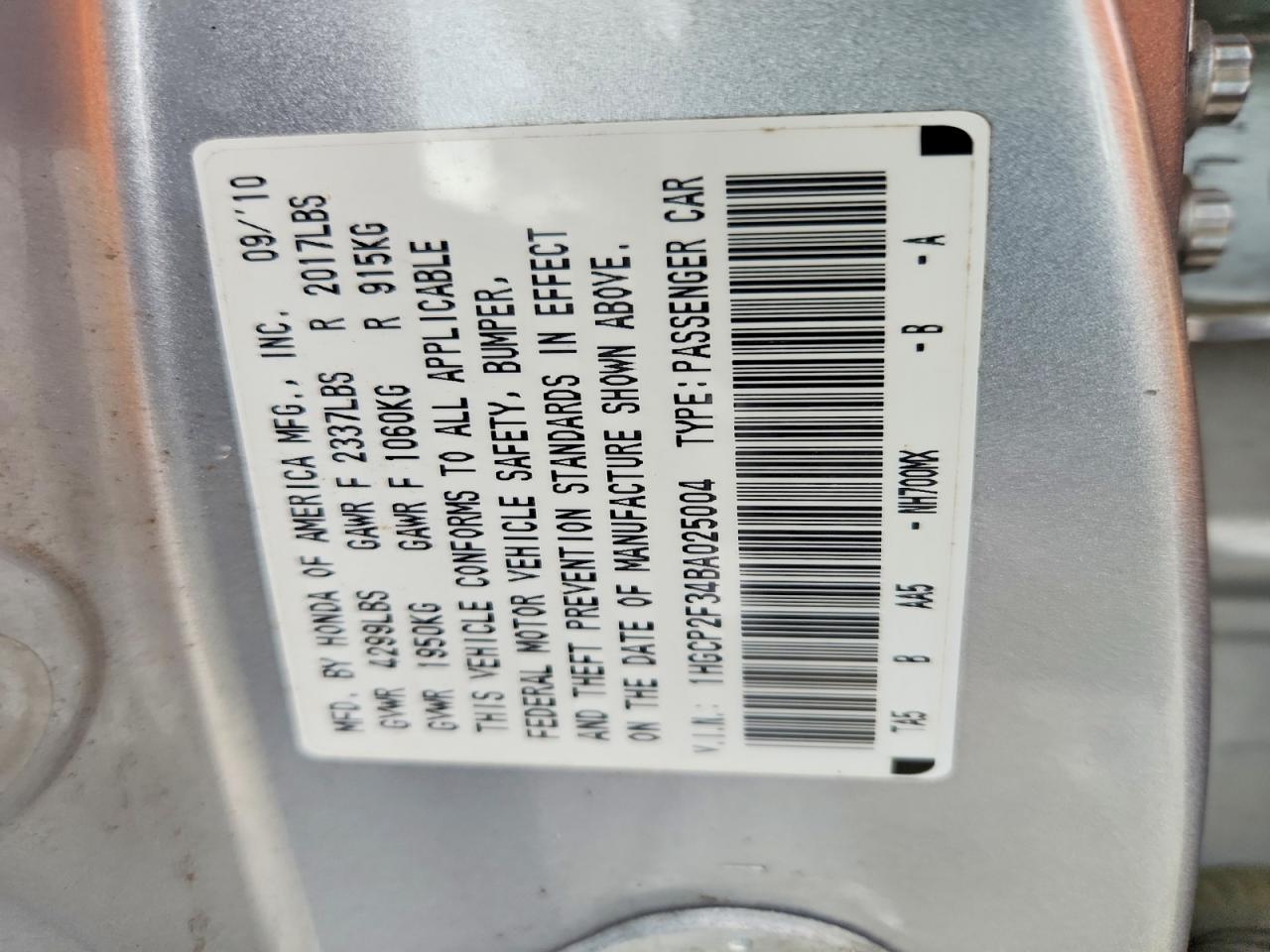 Honda Accord Lx