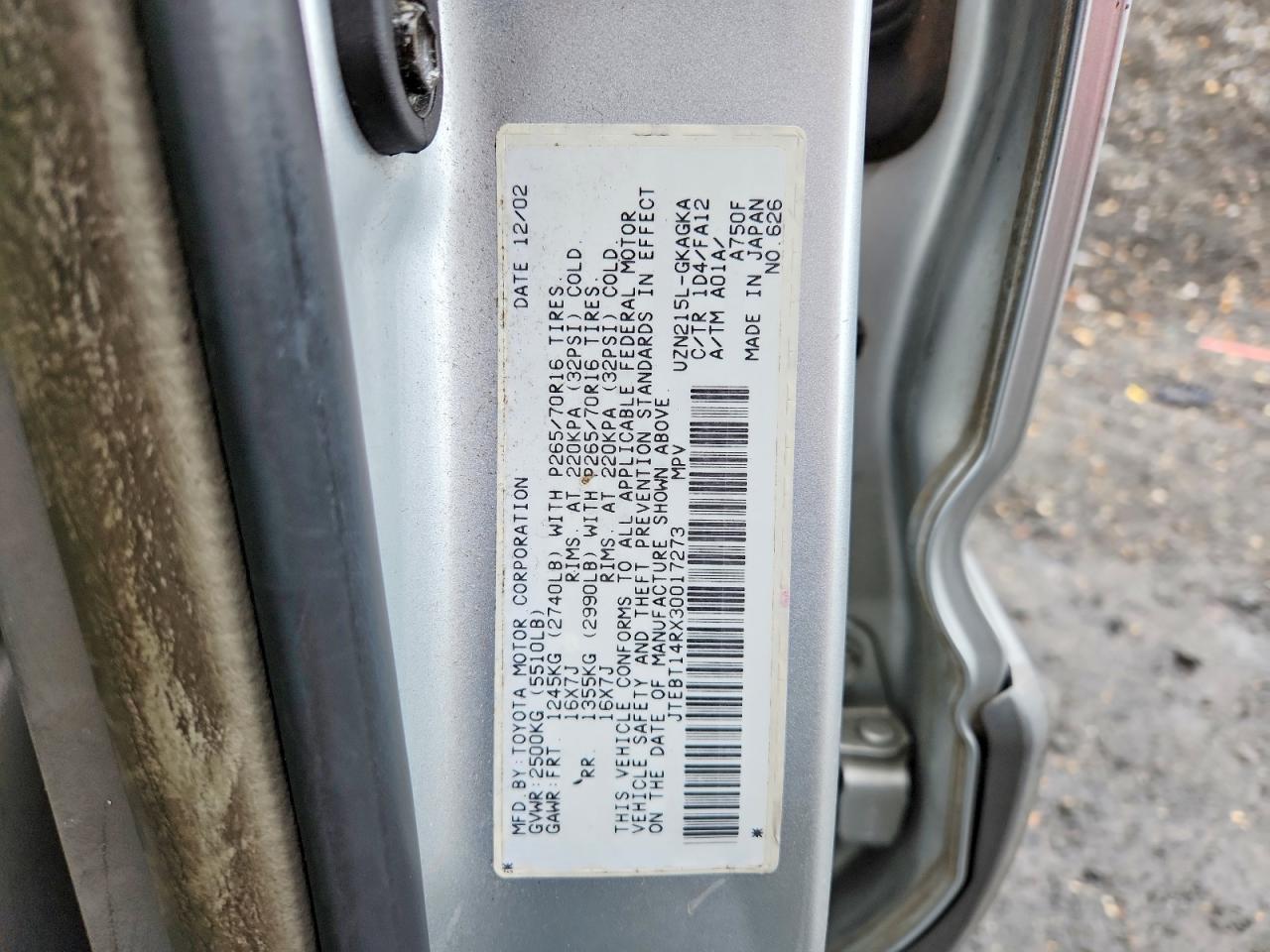 Toyota 4Runner Sr5