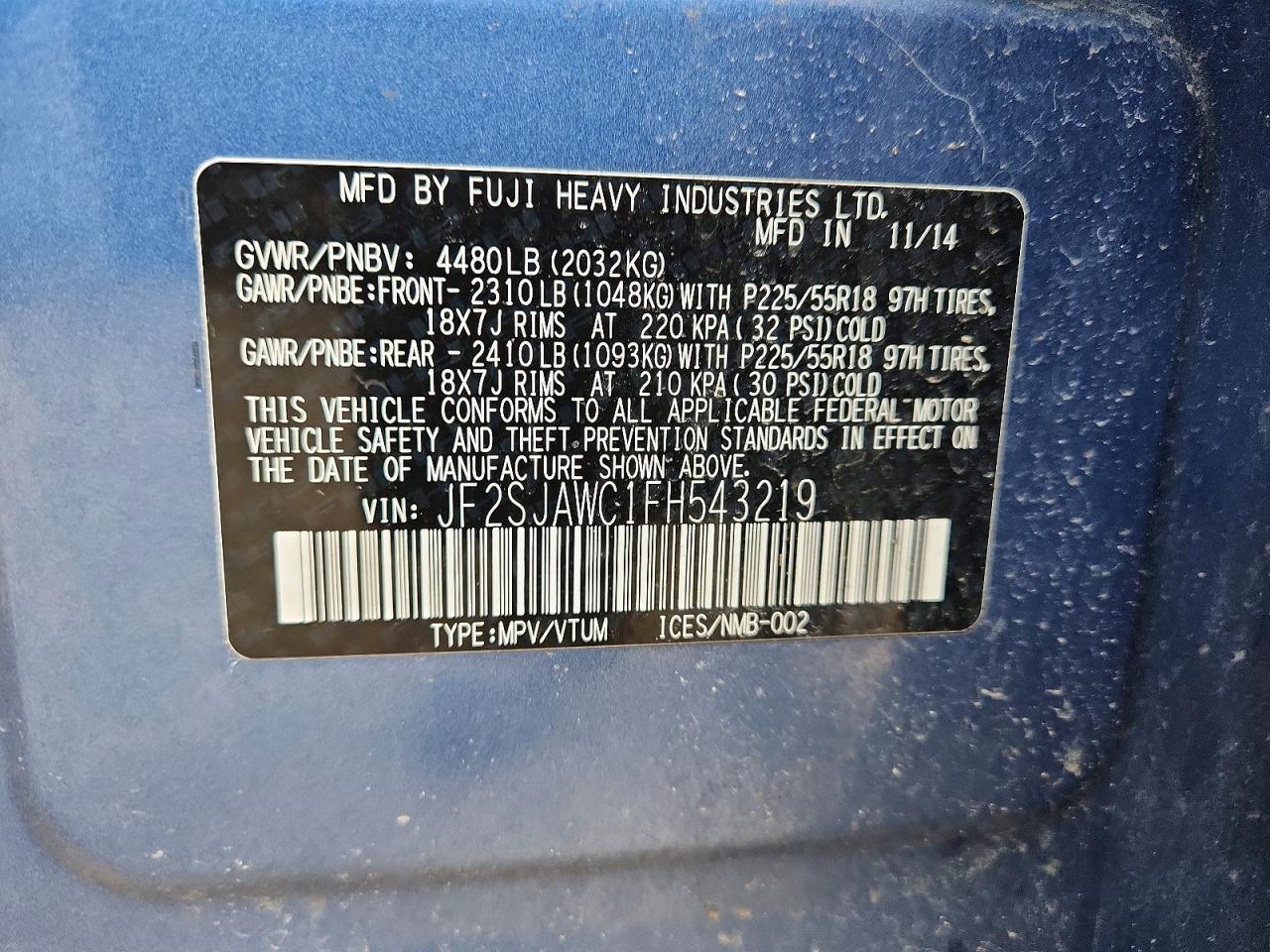 Subaru Forester 2.5i Touring