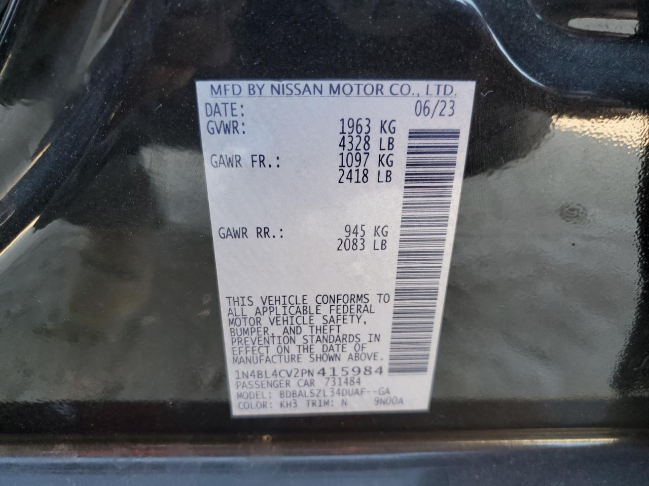 Nissan Altima Sr