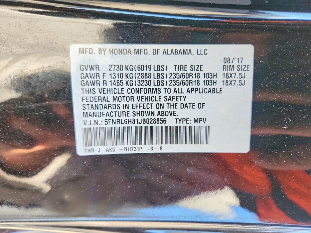 Honda Odyssey Touring
