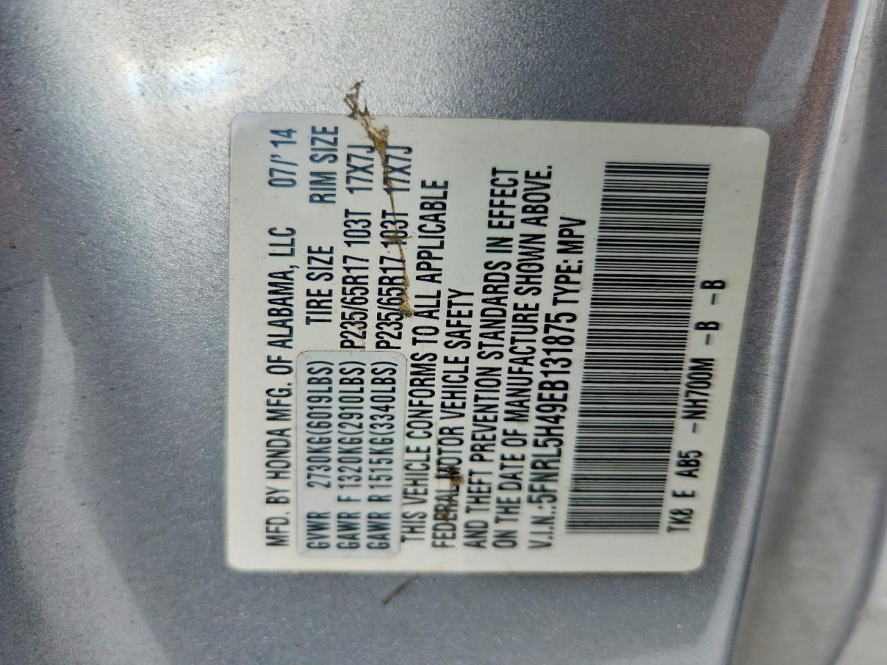 Honda Odyssey Ex