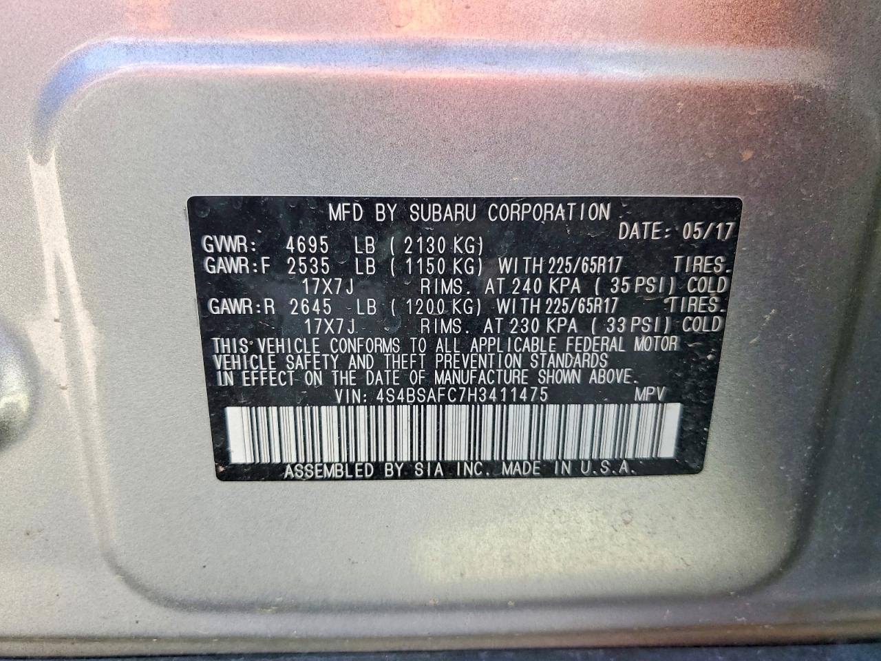 Subaru Outback 2.5i Premium
