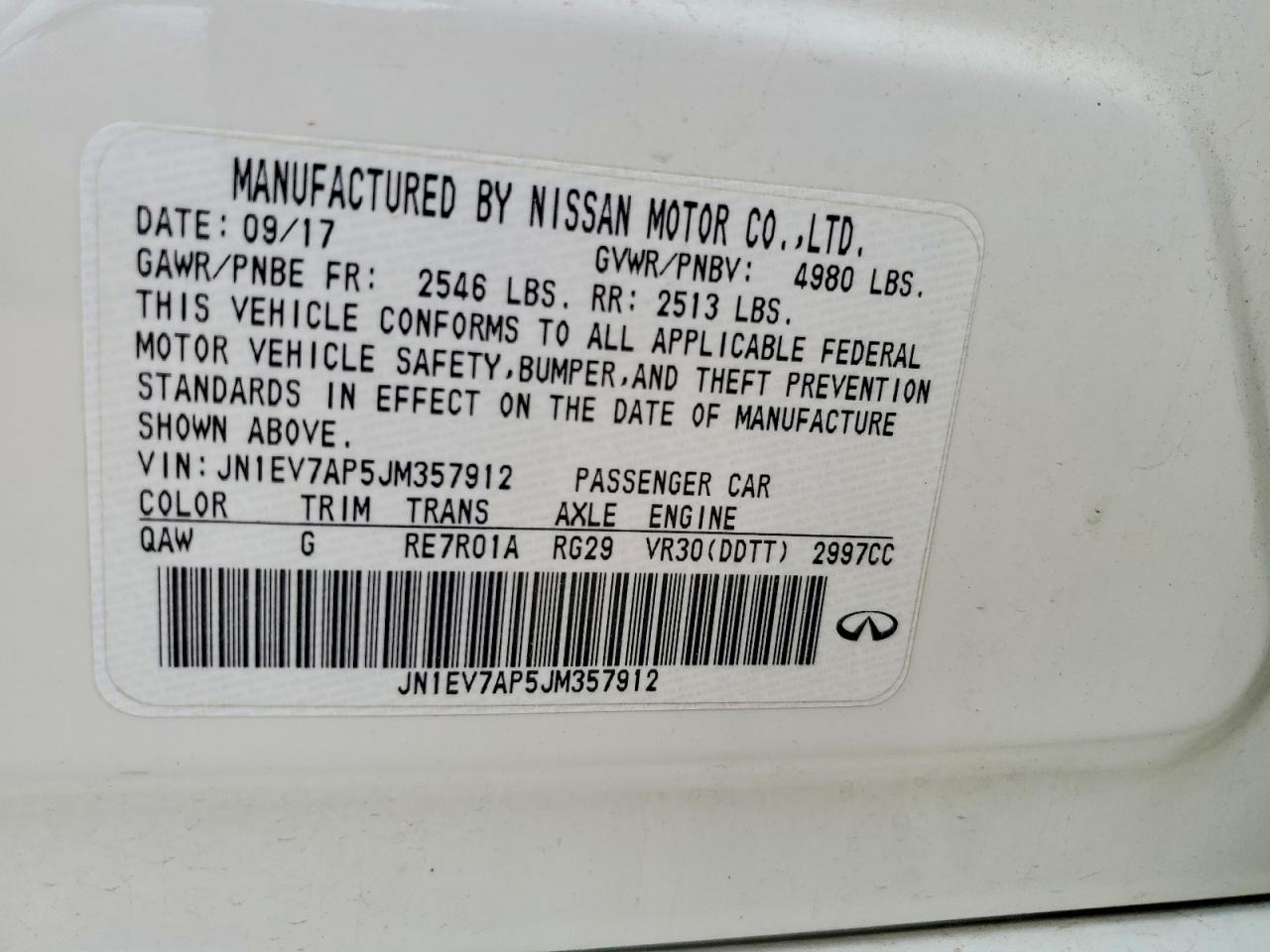 INFINITI Q50 3.0t L 3.0t Luxe