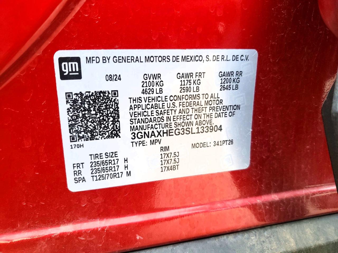 Chevrolet Equinox Lt