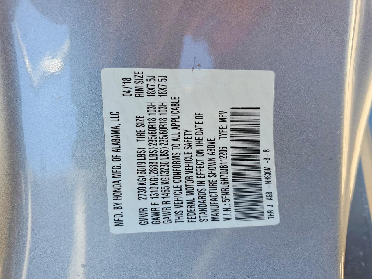Honda Odyssey Exl