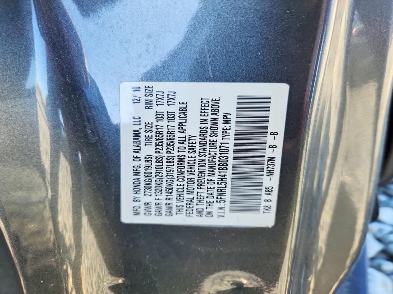 Honda Odyssey Ex
