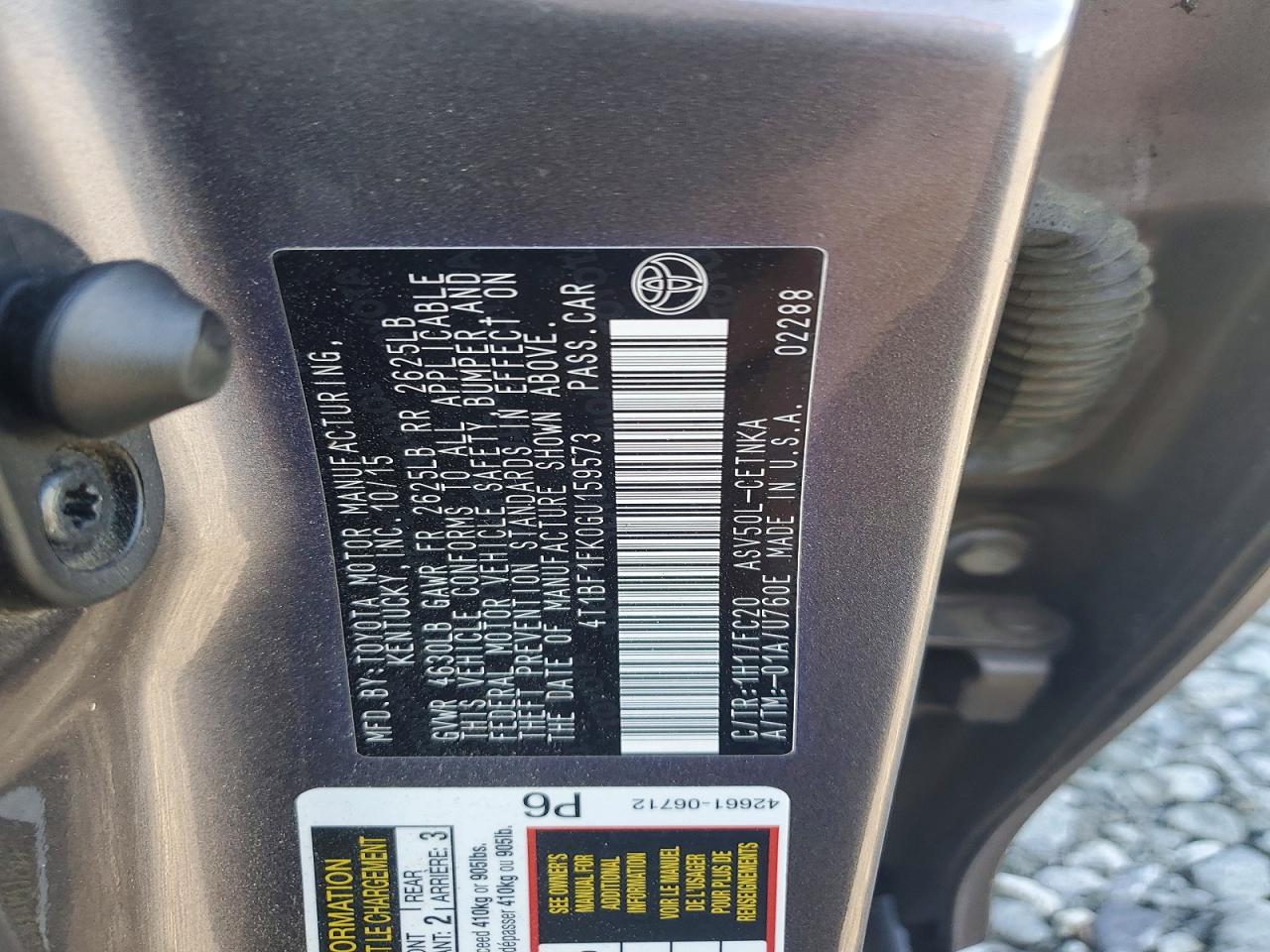 Toyota Camry Le