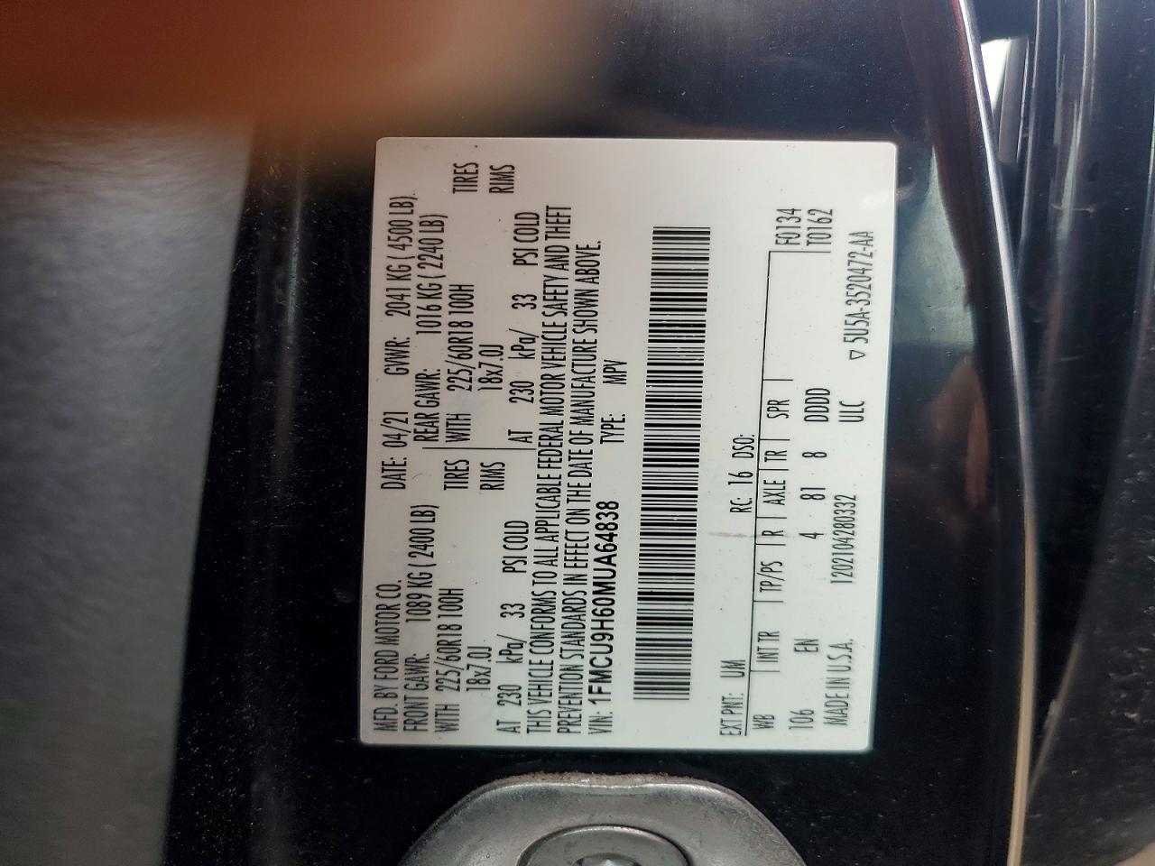 Ford Escape Sel