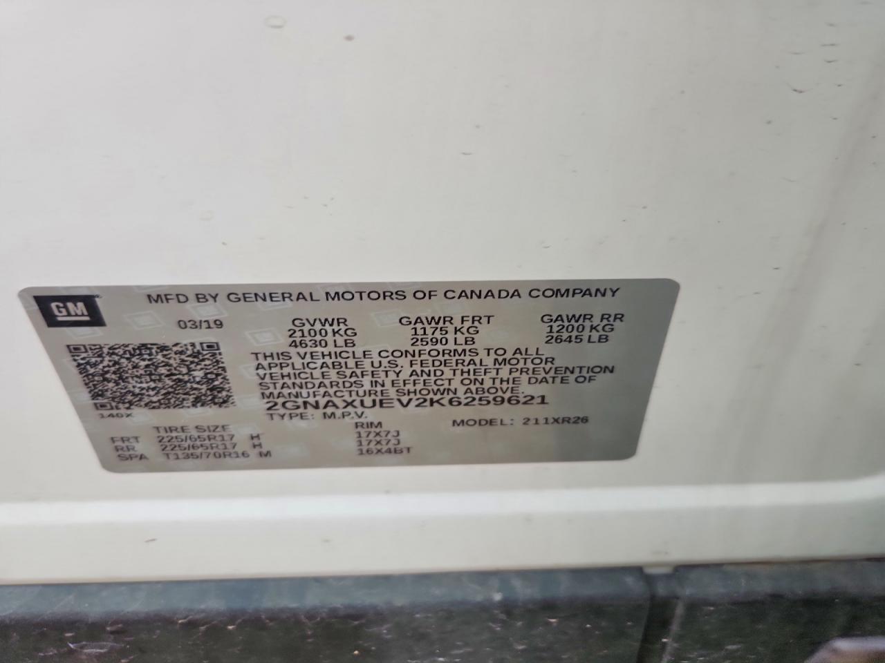 Chevrolet Equinox Lt