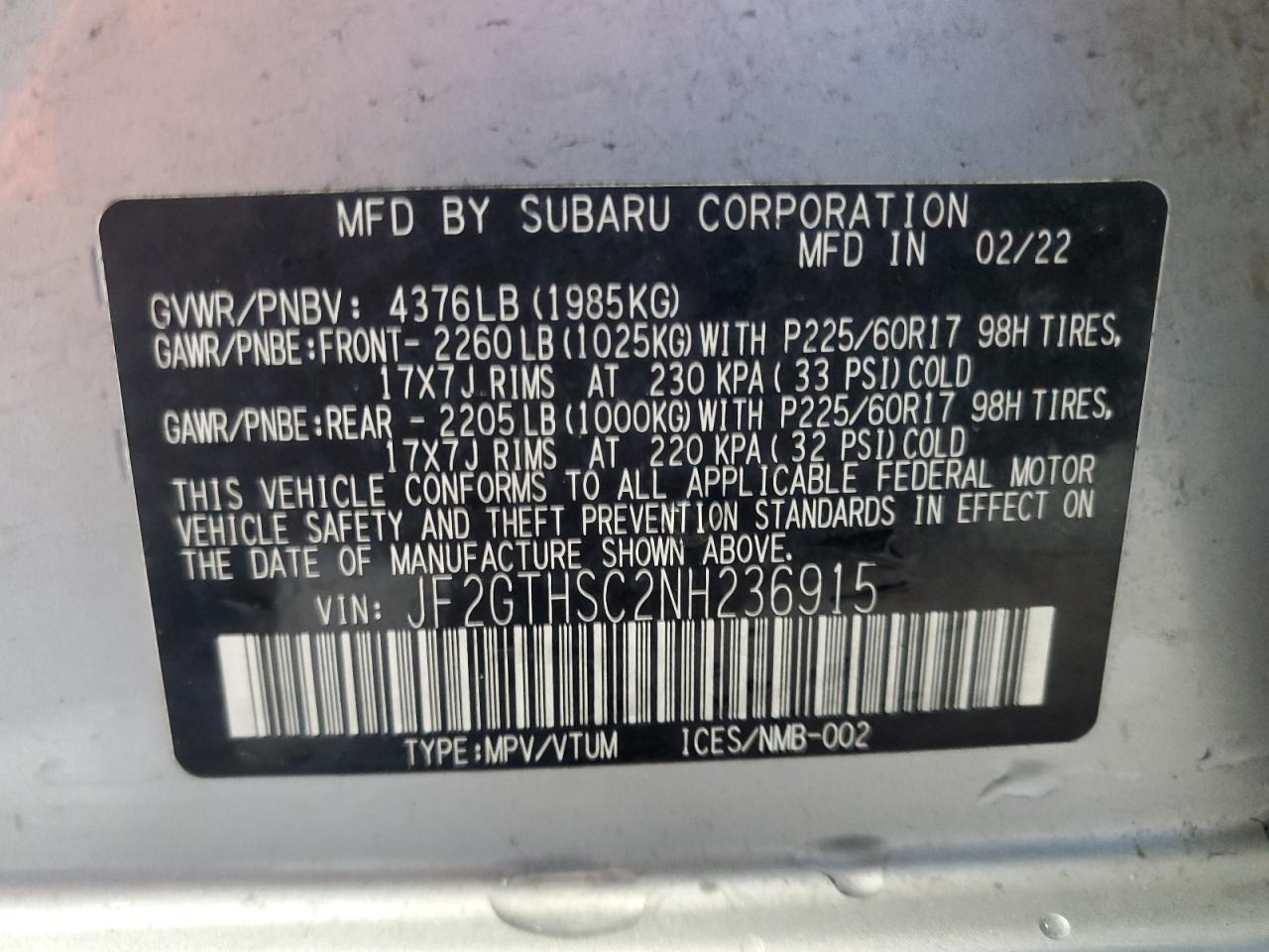 Subaru Crosstrek Sport