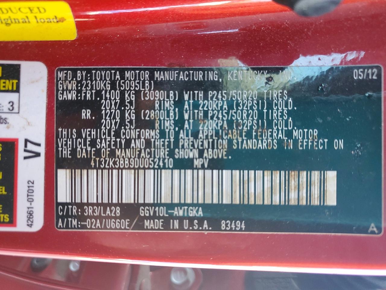 Toyota Venza Xle Xle