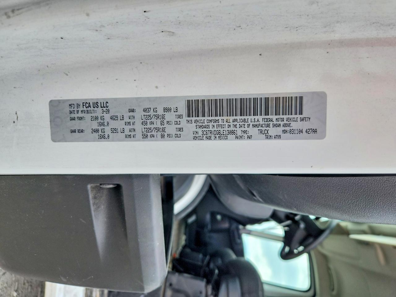 Ram Promaster 2500 High