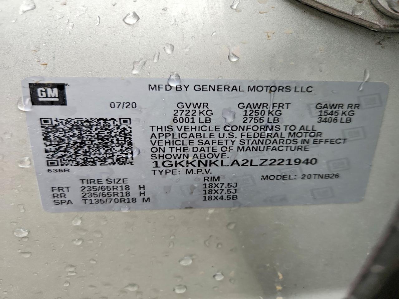GMC Acadia Sle