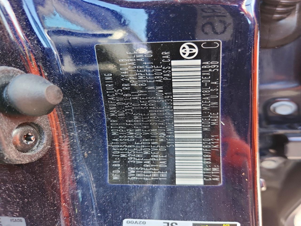 Toyota Corolla Le