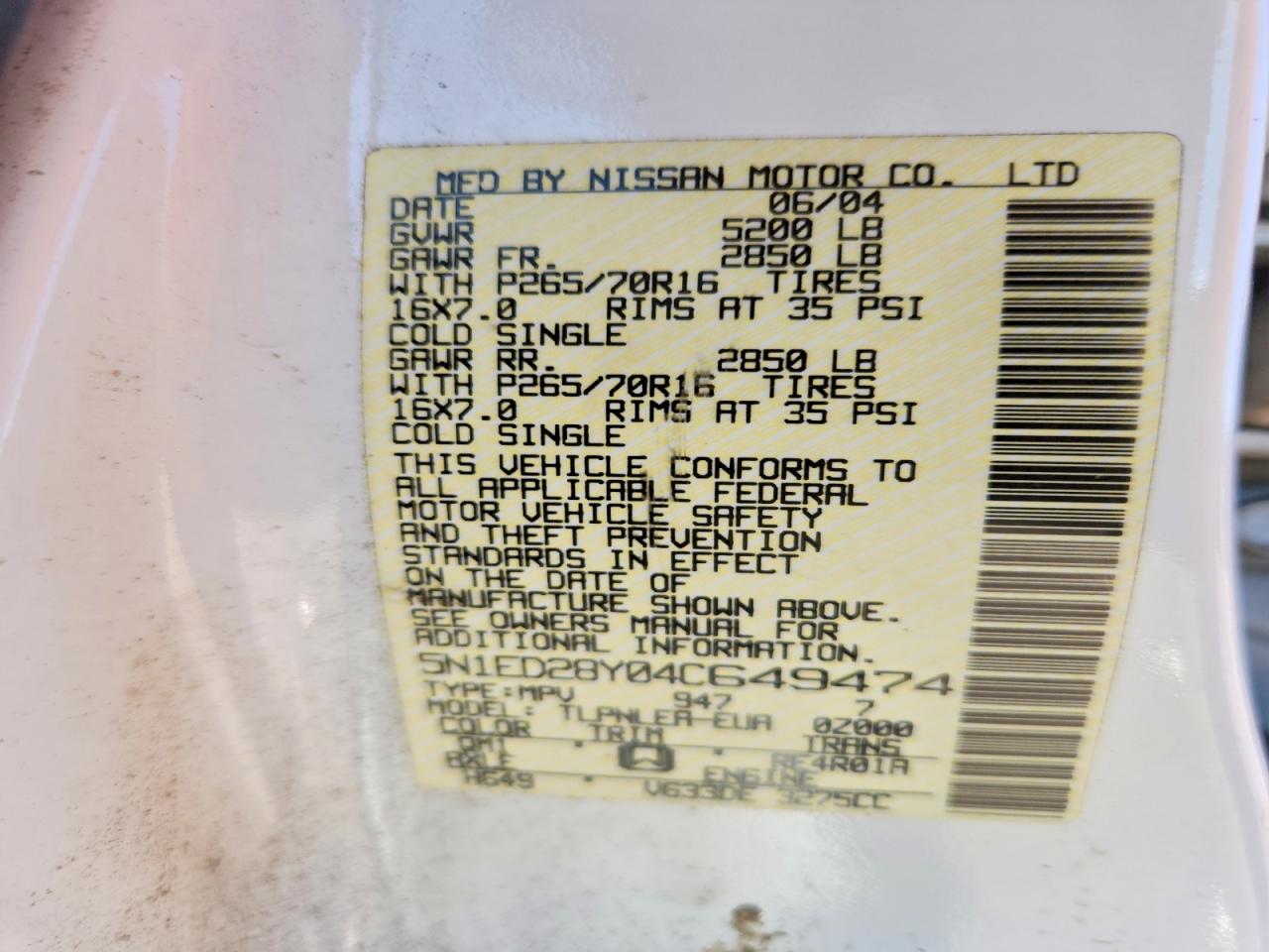 Nissan Xterra Xe