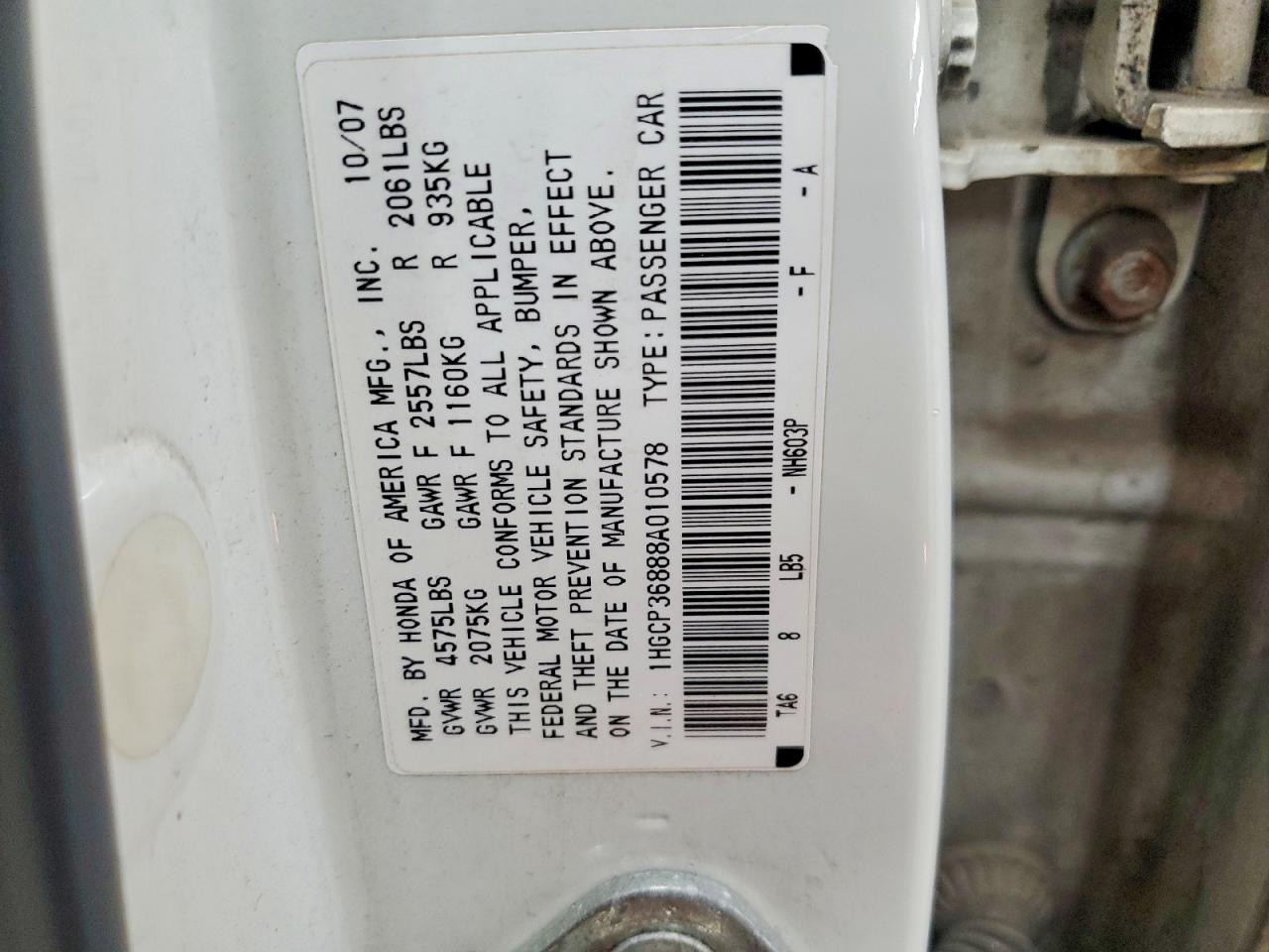 Honda Accord Exl