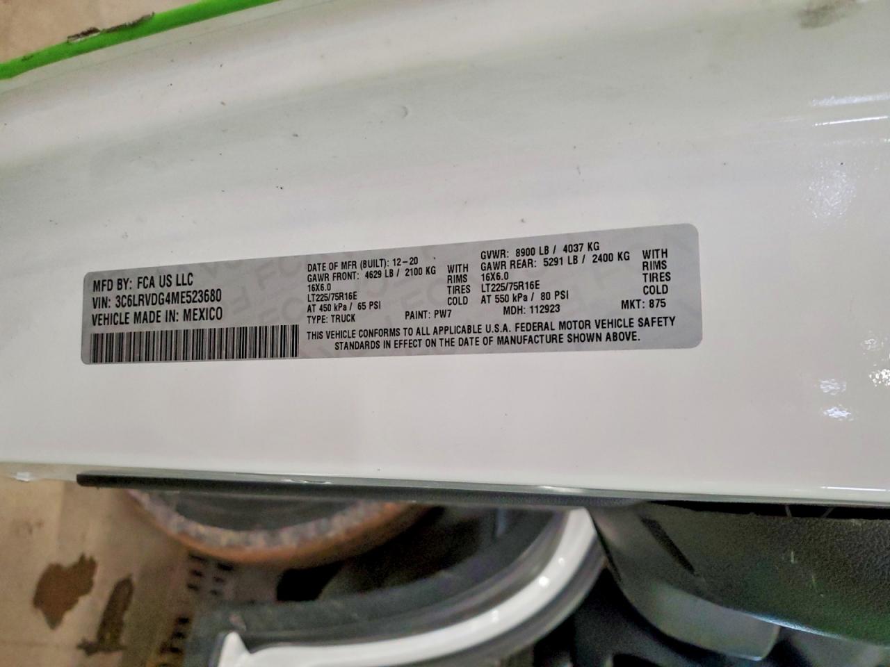Ram Promaster 2500 High