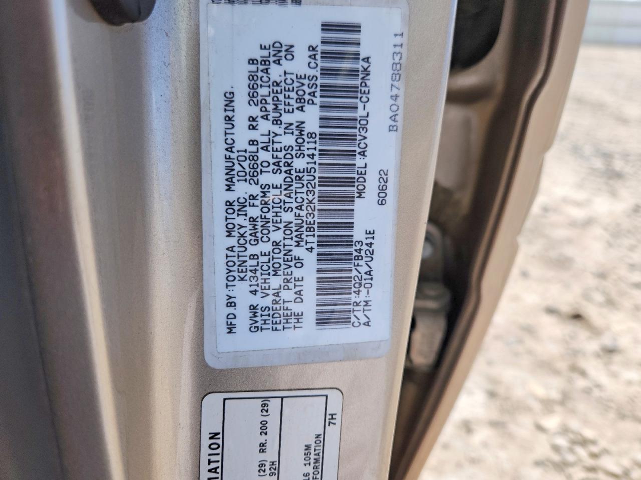 Toyota Camry Le