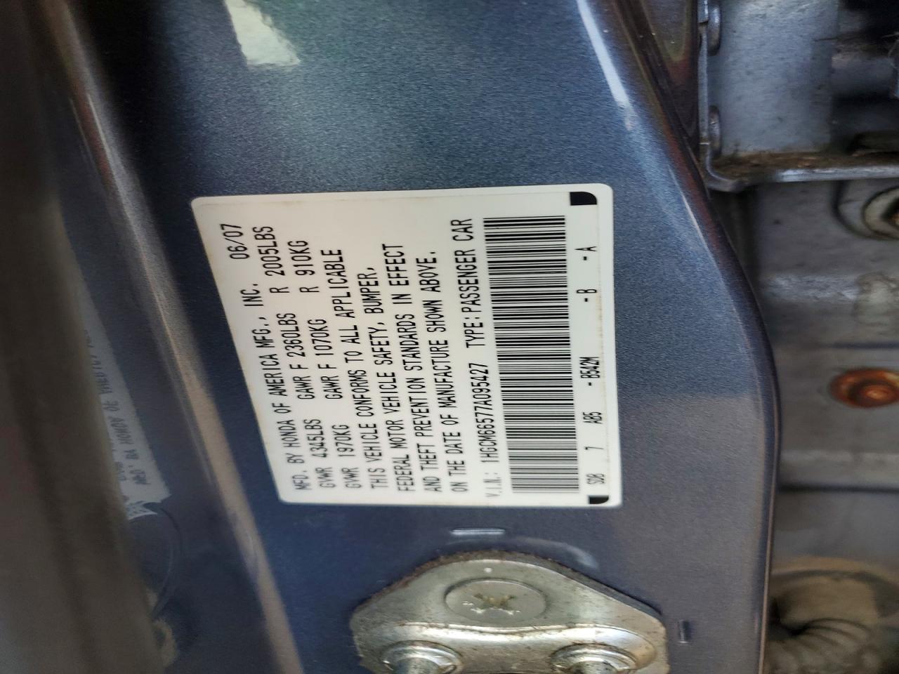 Honda Accord Ex
