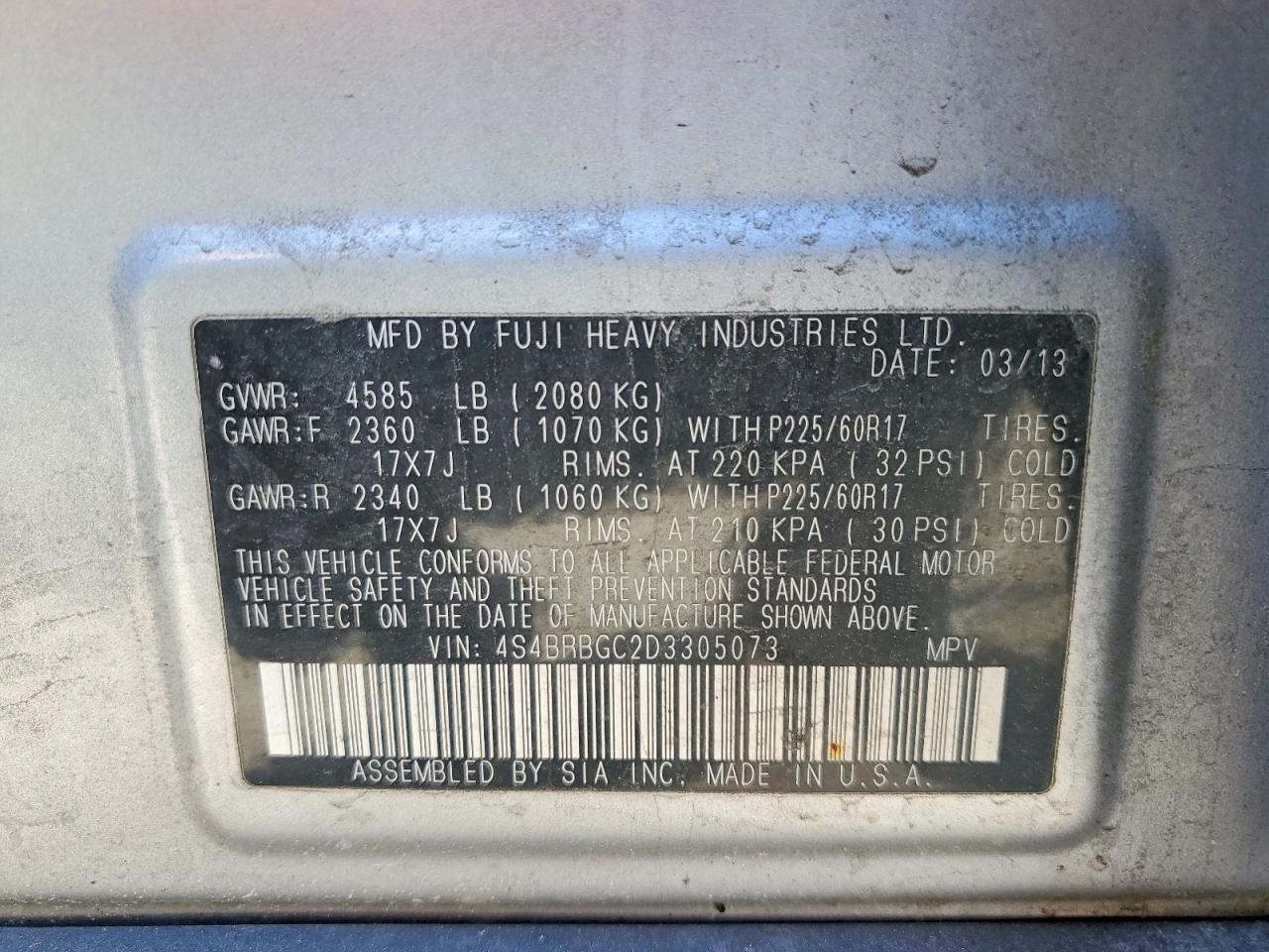 Subaru Outback 2.5i Premium