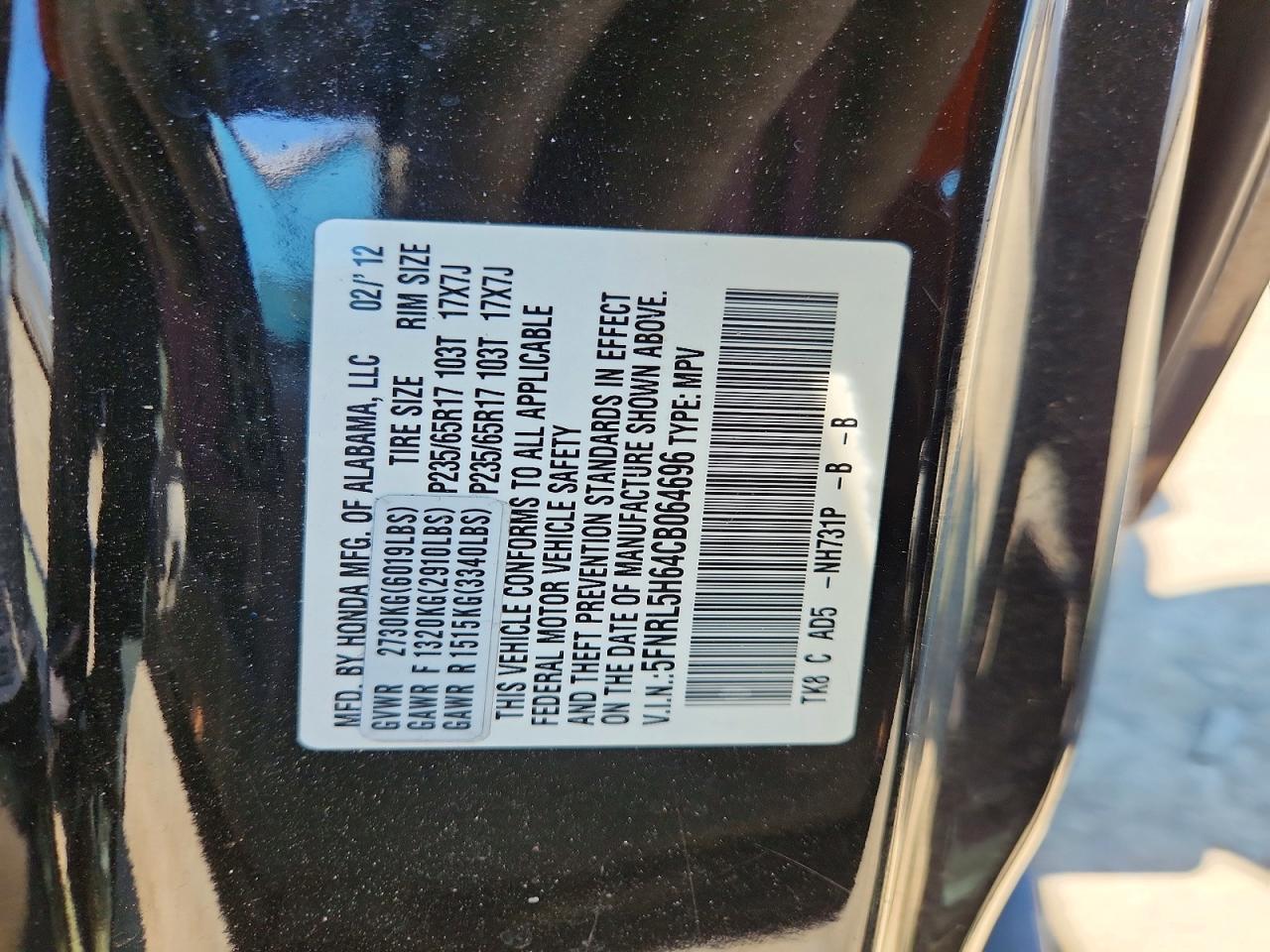 Honda Odyssey Exl