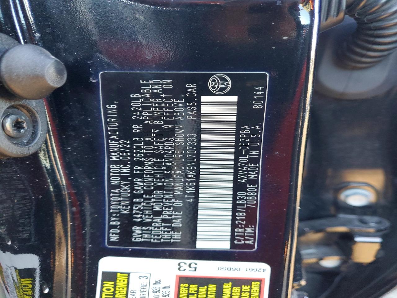 Toyota Camry Xse